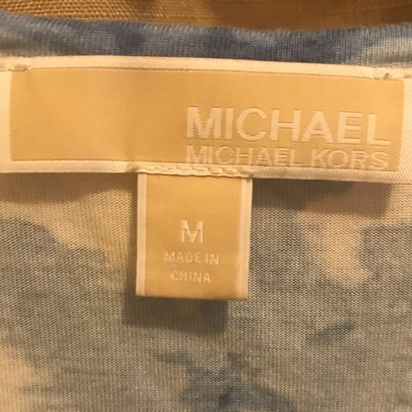 Michael Kors M top blue & white tie-dye - Picture 5 of 7
